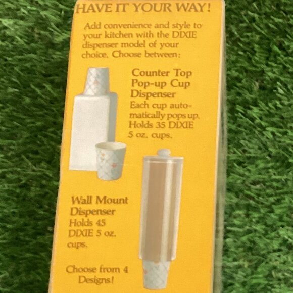 Vintage Dixie Paper Cups Floral Lattice Design 100pcs 1987 - Picture 3 of 9